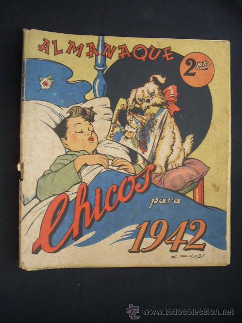 Tebeos: ALMANAQUE CHICOS PARA 1942 - RARISIMO - - Foto 1
