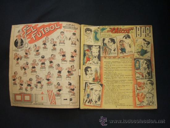Tebeos: ALMANAQUE CHICOS PARA 1942 - RARISIMO - - Foto 4