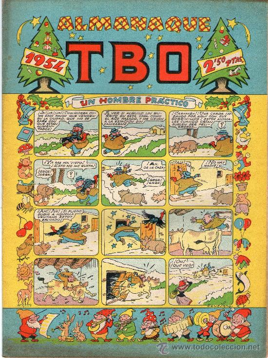 Tebeos: ALMANAQUE DEL TBO PARA EL A&Ntilde;O 1954. - Foto 1