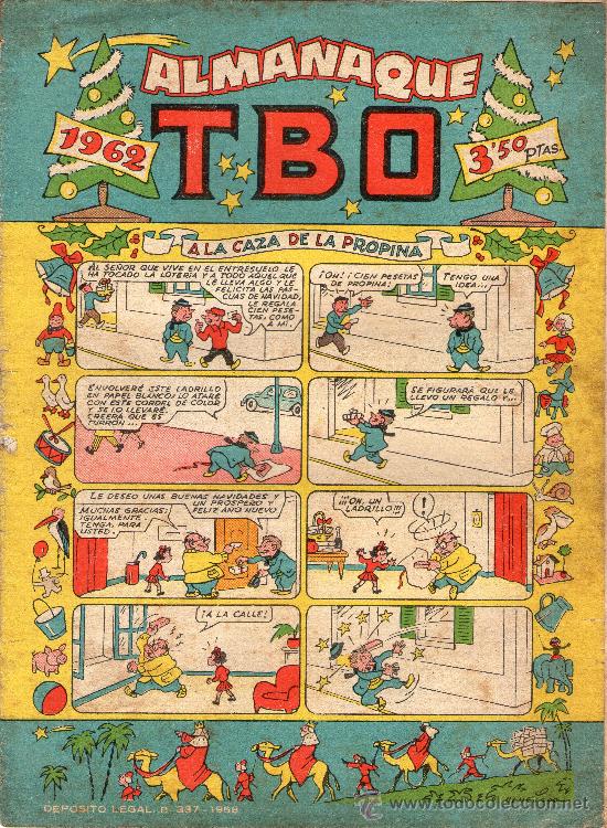 Tebeos: ALMANAQUE DEL TBO PARA EL A&Ntilde;O 1962. - Foto 1
