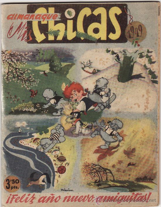 Tebeos: ALMANAQUE - MIS CHICAS - 1949 - Foto 1