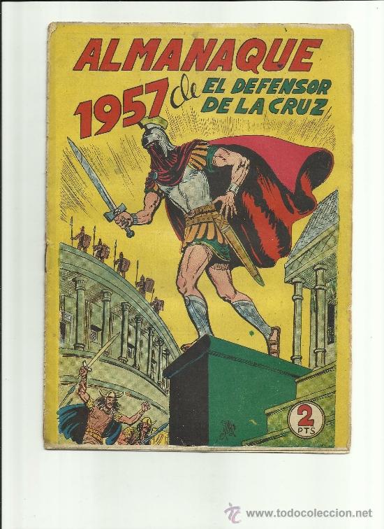 Tebeos: ALMANAQUE DE EL DEFENSOR DE LA CRUZ DE 1957 - Foto 1