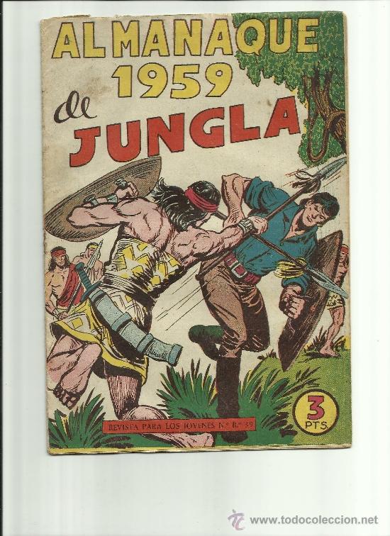 Tebeos: ALMANAQUE DE JUNGLA DE 1959 - Foto 1