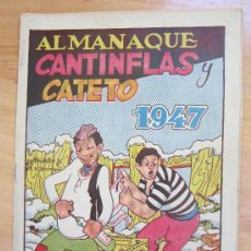 Tebeos: ALMANAQUE 1947 CANTINFLAS Y CATETO , EDICIONES LERSO , COMO NUEVO. Lote 32171841