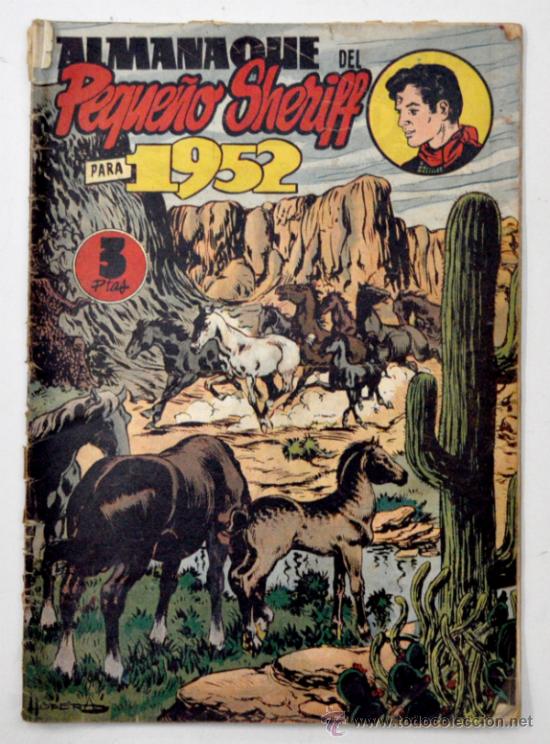 Tebeos: ALMANAQUE DEL PEQUE&Ntilde;O SHERIFF 1952 - Foto 1
