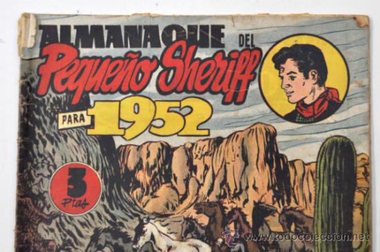 Tebeos: ALMANAQUE DEL PEQUE&Ntilde;O SHERIFF 1952 - Foto 2