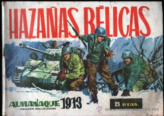 Tebeos: HAZA&Ntilde;AS B&Eacute;LICAS. ALMANAQUE 1973 - Foto 1