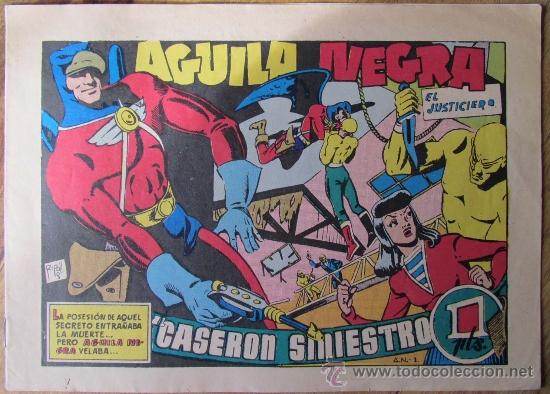 Tebeos: N&ordm;  1   AGUILA NEGRA   COMIC - Foto 1