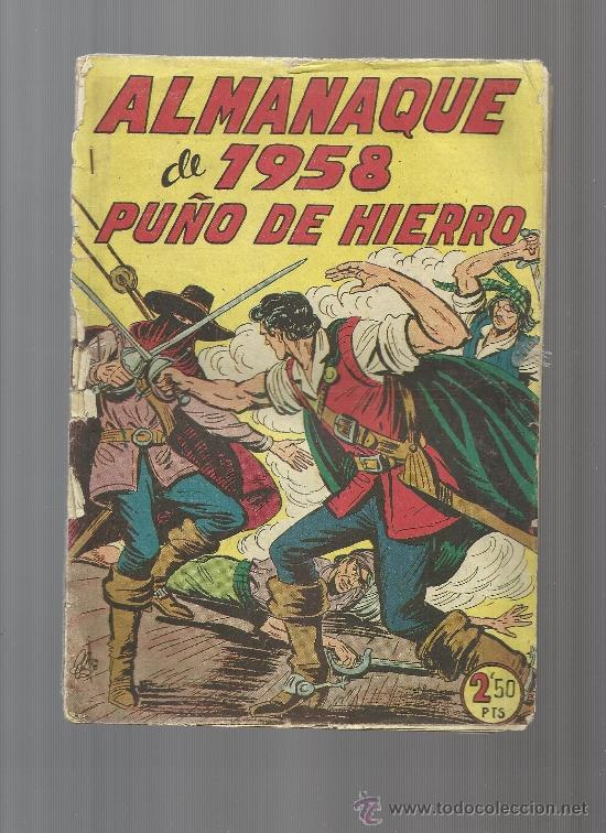 Tebeos: ALMANAQUE DE PU&Ntilde;O DE HIERRO 1958 - Foto 1