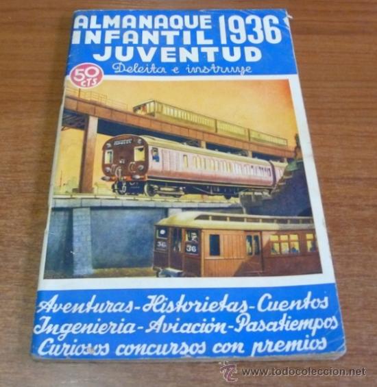 Tebeos: ALMANAQUE INFANTIL JUVENTUD, 1936. - Foto 1