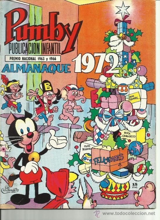 Tebeos: PUMBY ALMANAQUE DE 1972 - Foto 1