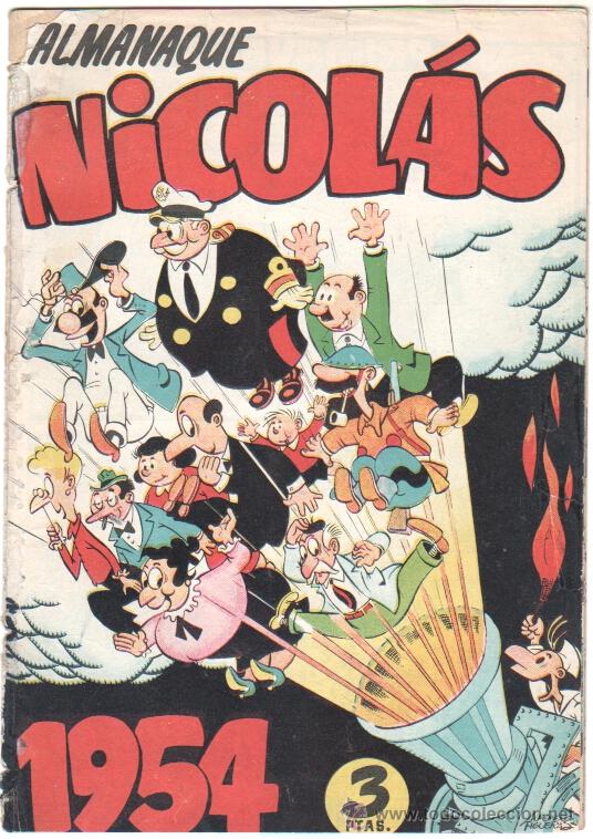 Tebeos: ALMANAQUE NICOLAS 1954 EDI. CLIPER-GERPLA - Foto 1