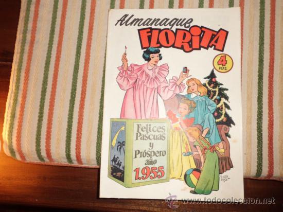 Tebeos: FLORITA ALMANAQUE 1955 - Foto 1