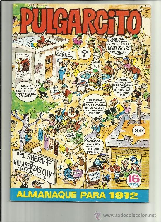 Tebeos: PULGARCITO ALMANAQUE 1972 - Foto 1