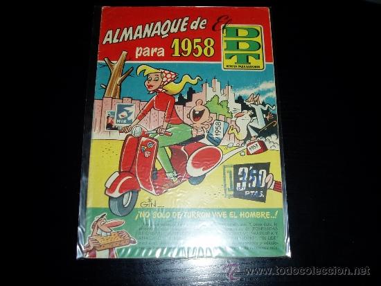 Tebeos: EL DDT ALMANAQUE  1958.   ORIGINAL. - Foto 1