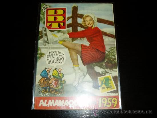 Tebeos: EL DDT ALMANAQUE  1959.   ORIGINAL. - Foto 1