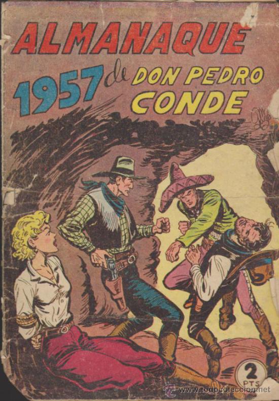 Tebeos: Don Pedro Conde. Almanaque 1957. - Foto 1