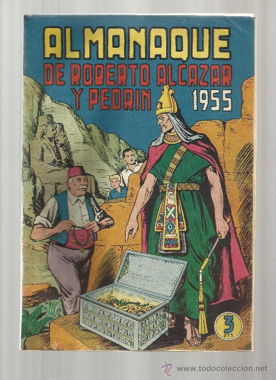 Tebeos: ROBERTO ALCAZAR ALMANAQUE DE 1955 - Foto 1