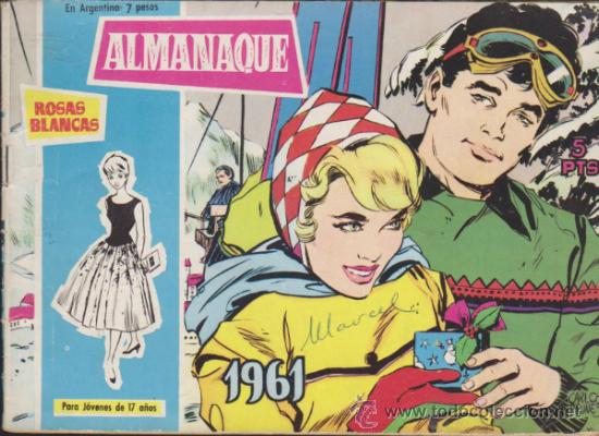 Tebeos: Rosas Blancas. Almanaque 1961. - Foto 1