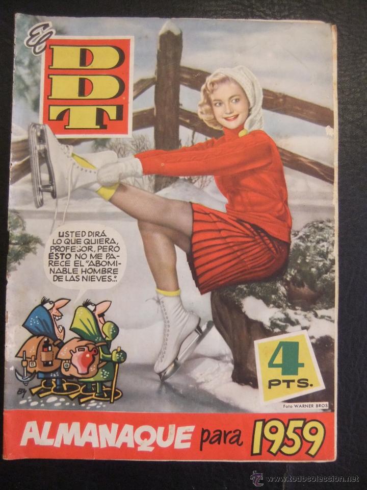 Tebeos: ALMANAQUE EL DDT PARA 1959 - Foto 1