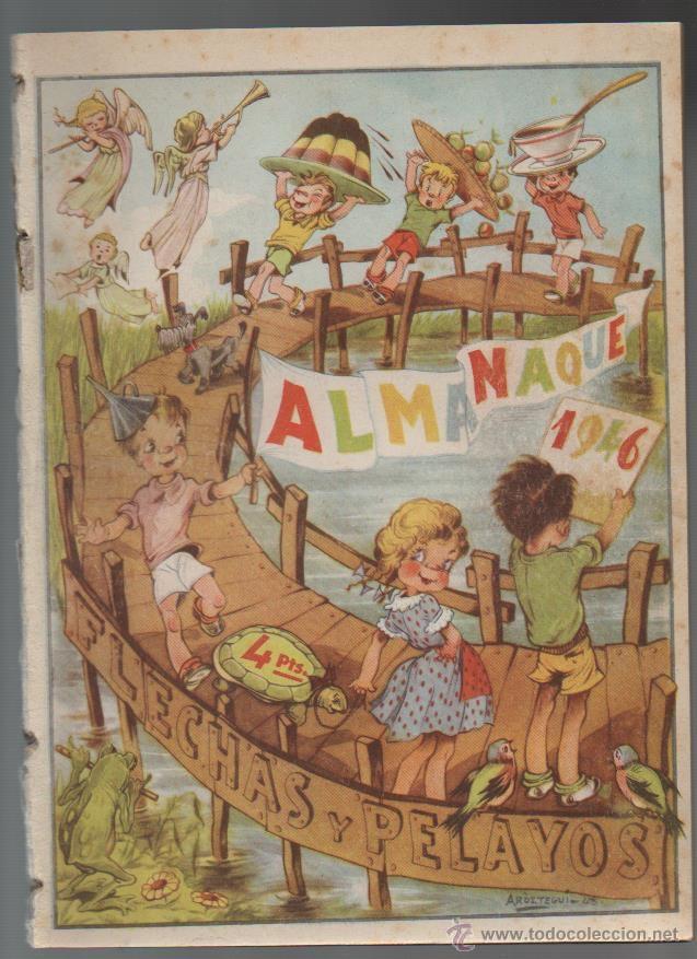 Tebeos: FLECHAS Y PELAYOS - ALMANAQUE ORIGINAL 1946 - 1 - Foto 1