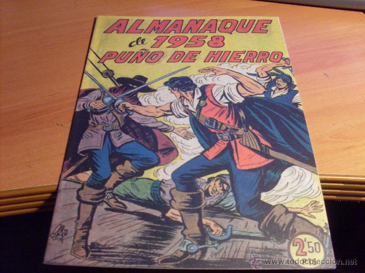 Tebeos: ALMANAQUE 1958 PU&Ntilde;O DE HIERRO . FACSIMIL (COB97) - Foto 1