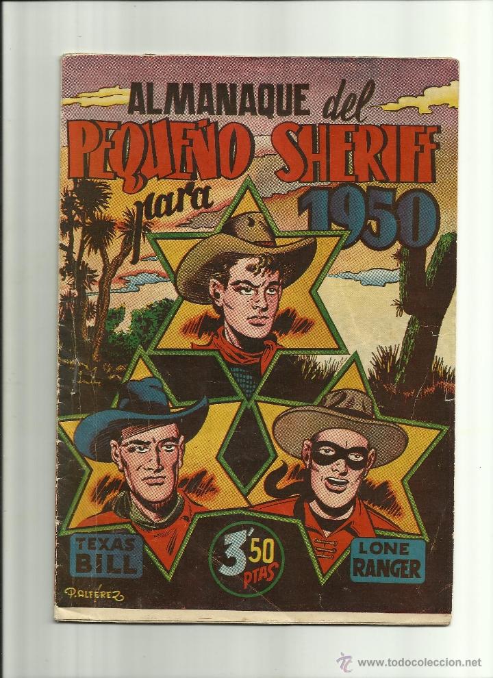Tebeos: ALMANAQUE DEL PEQUE&Ntilde;O CHERIFF 1950 - Foto 1