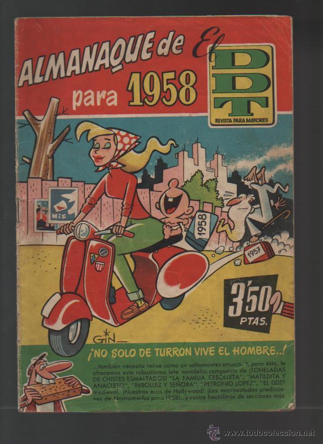 Tebeos: EL DDT - ALMANAQUE ORIGINAL 1958 - B 5 - Foto 1