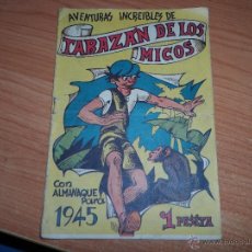 Tebeos: TARAZAN DE LOS MICOS ALMANAQUE 1945 EDITORIAL VALENCIANA. ORIGINAL
