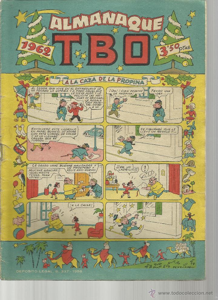 Tebeos: ALMANAQUE TBO DE 1962 - Foto 1