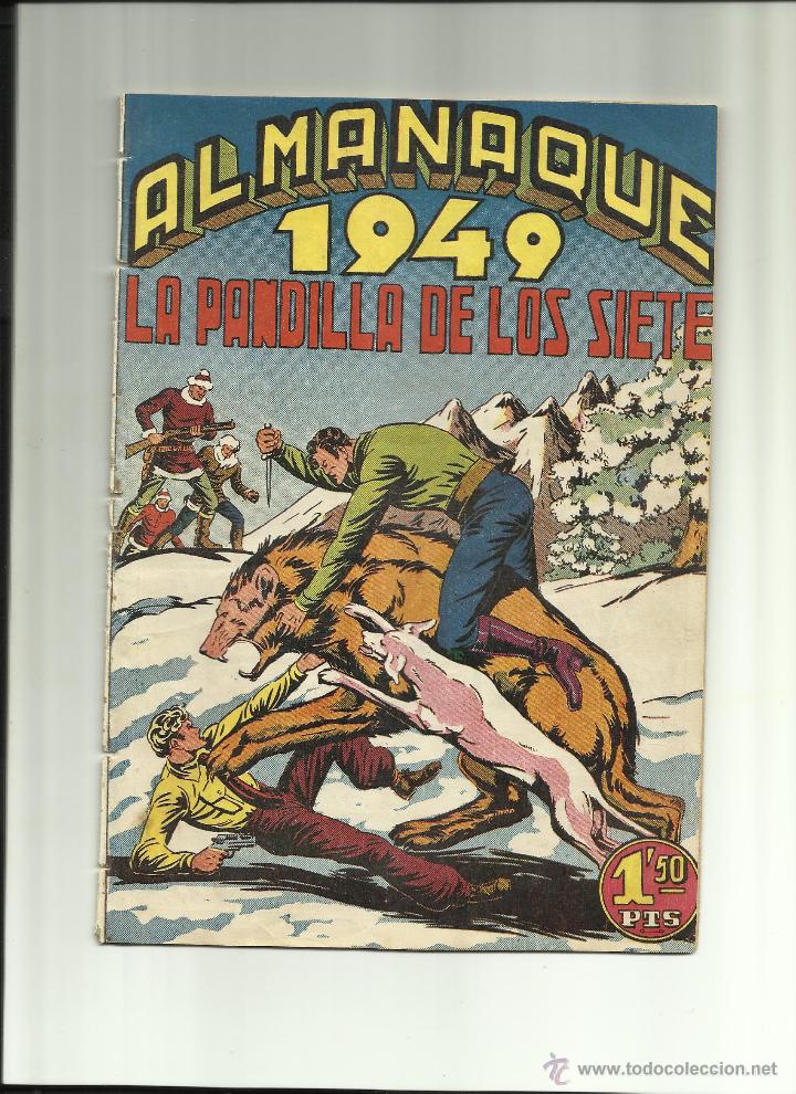 Tebeos: ALMANAQUE DE 1949 DE LA PANDILLA DE LOS SIETE - Foto 1