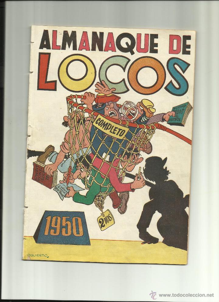 Tebeos: ALMANAQUE DE LOCOS DE 1950 - Foto 1