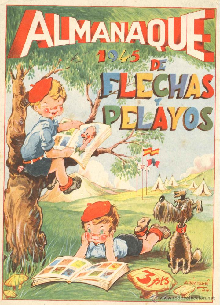 Tebeos: flechas y pelayos almanaque 1945 1 - Foto 1