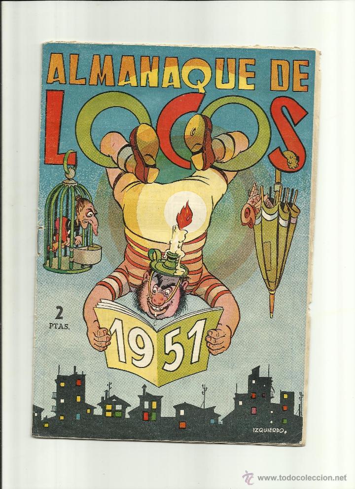Tebeos: ALMANAQUE DE LOCOS 1951 - Foto 1