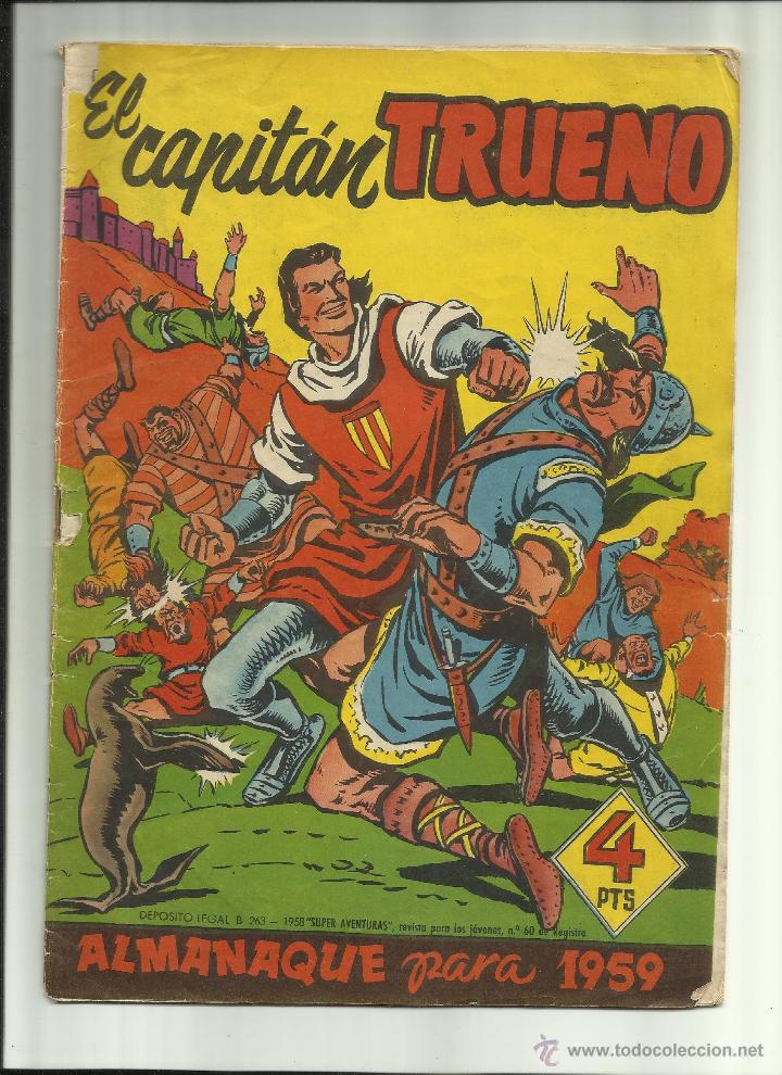 Tebeos: EL CAPITAN TRUENO ALMANAQUE 1959 - Foto 1