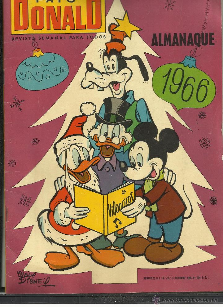 Tebeos: PATO DONALD ALMANAQUE 1966 - Foto 1