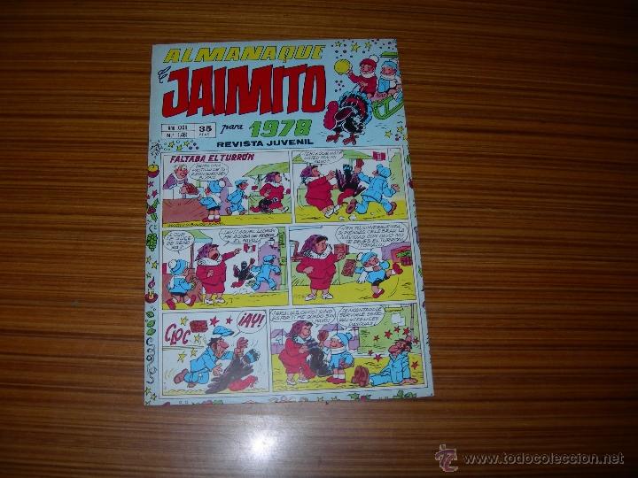 Tebeos: JAIMITO ALMANAQUE PARA 1978  DE VALENCIANA - Foto 1