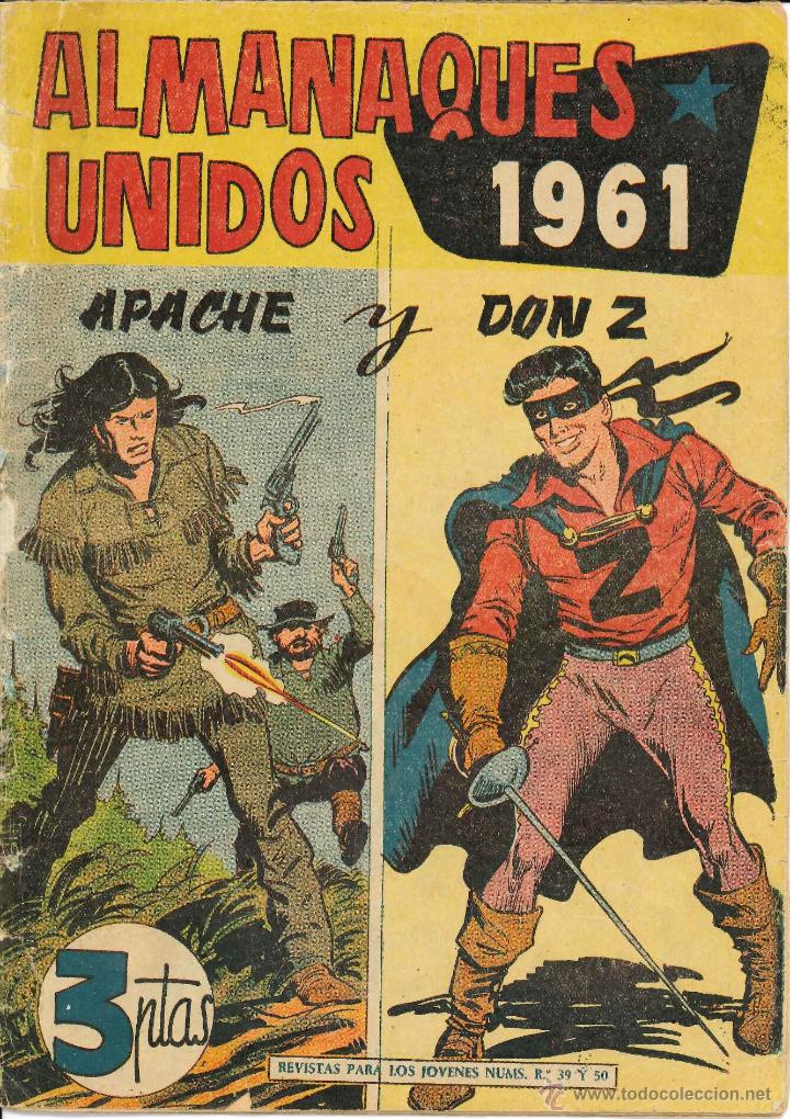 Tebeos: ALMANAQUES UNIDOS DE APACHE Y DON Z 1961 2 - Foto 1