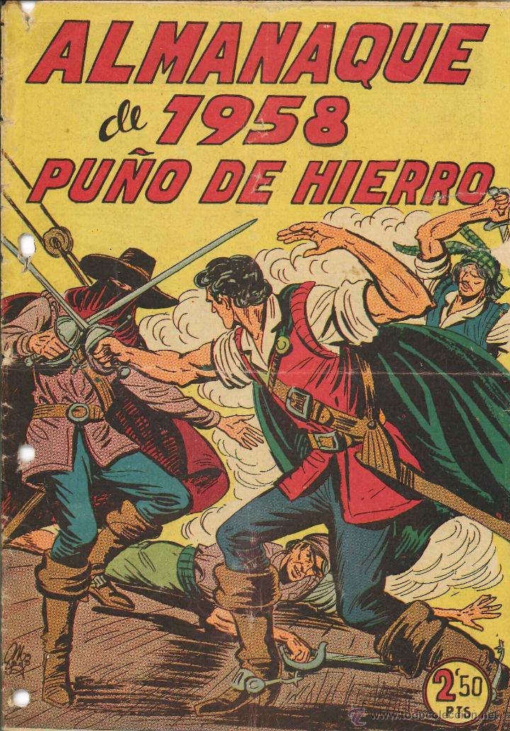 Tebeos: ALMANAQUE DE PU&Ntilde;O DE HIERRO 1958 2 - Foto 1
