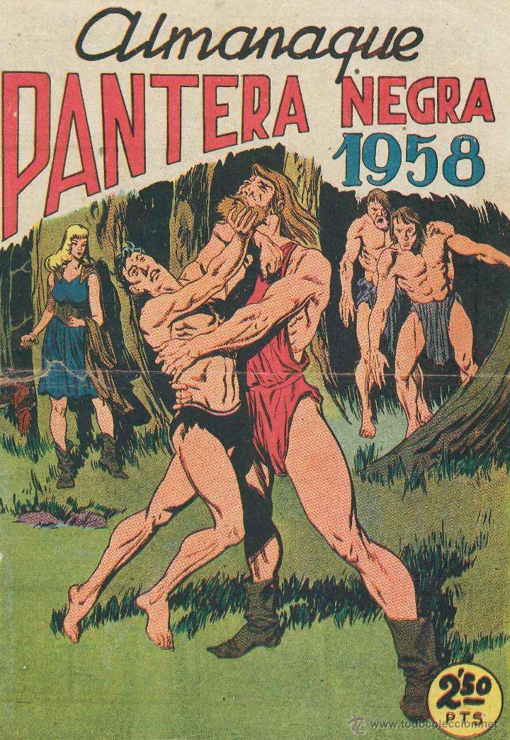 Tebeos: PANTERA NEGRA ALMANAQUE 1958 - Foto 1