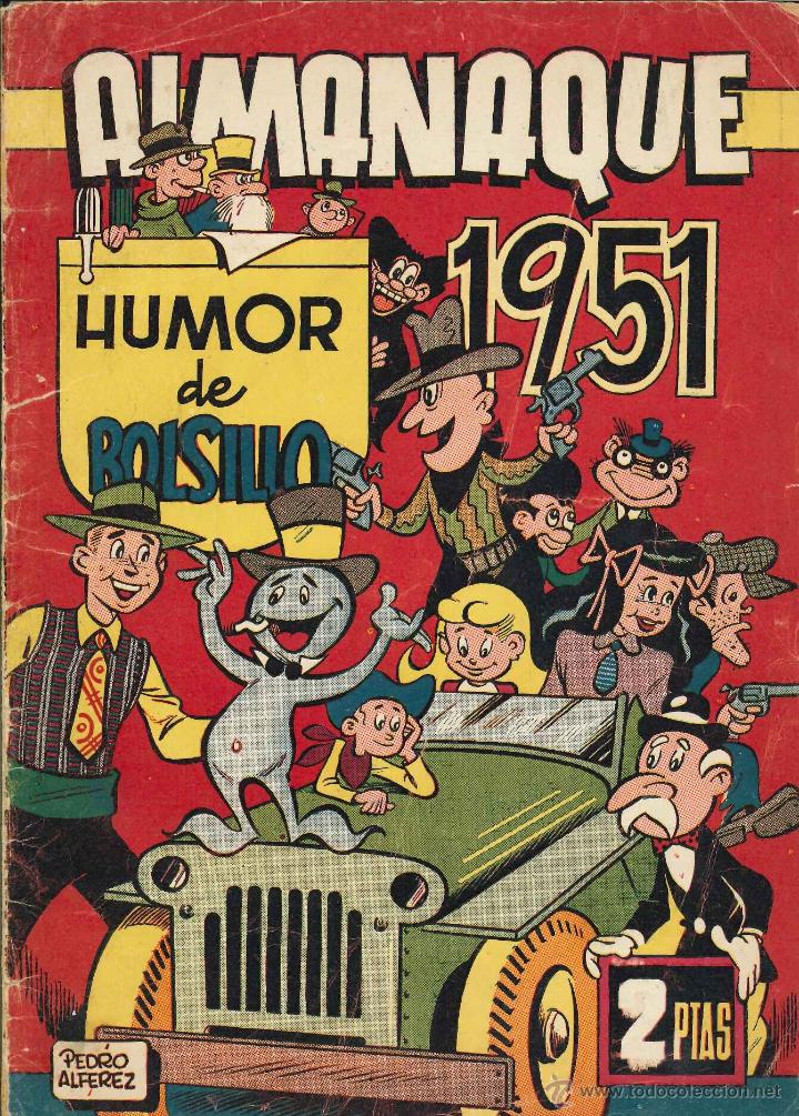 Tebeos: humor de bolsillo almanaque 1951 2 - Foto 1