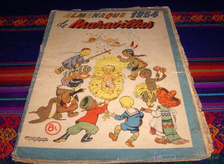 Tebeos: ALMANAQUE MARAVILLAS 1954. EDITORIAL FET Y JONS. 8 PTS. RARO.