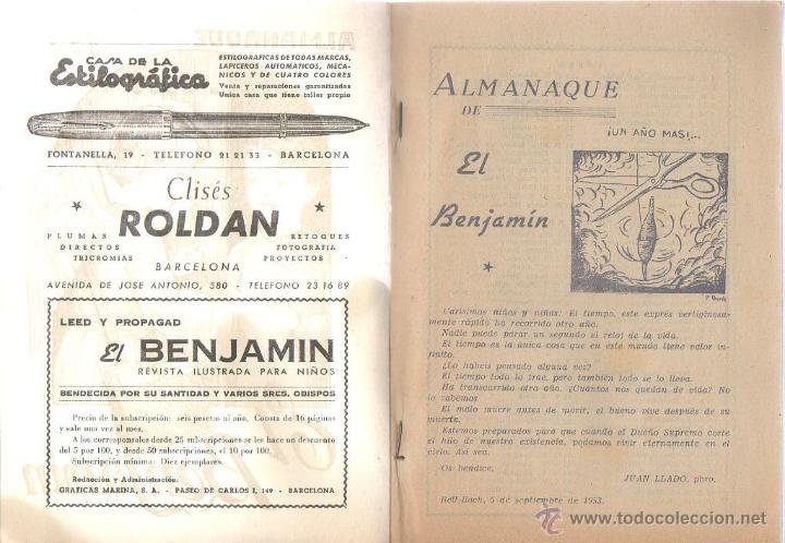 Tebeos: El benjam&iacute;n. Almanaque 1954. - Foto 2