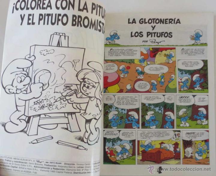 Tebeos: EL MEGA ALBUM DE LOS PITUFOS - Foto 3