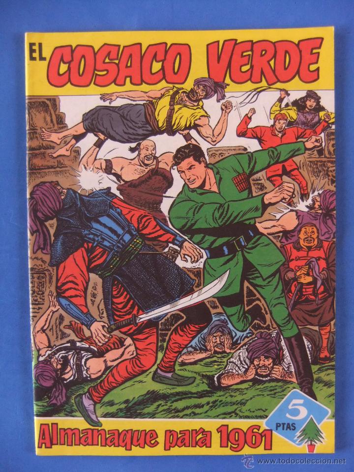 Tebeos: ALMANAQUE EL COSACO VERDE 1961 FACSIMIL - Foto 1