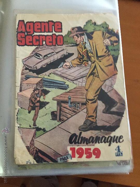 Tebeos: AGENTE SECRTO ALMANAQUE 1959 - Foto 1