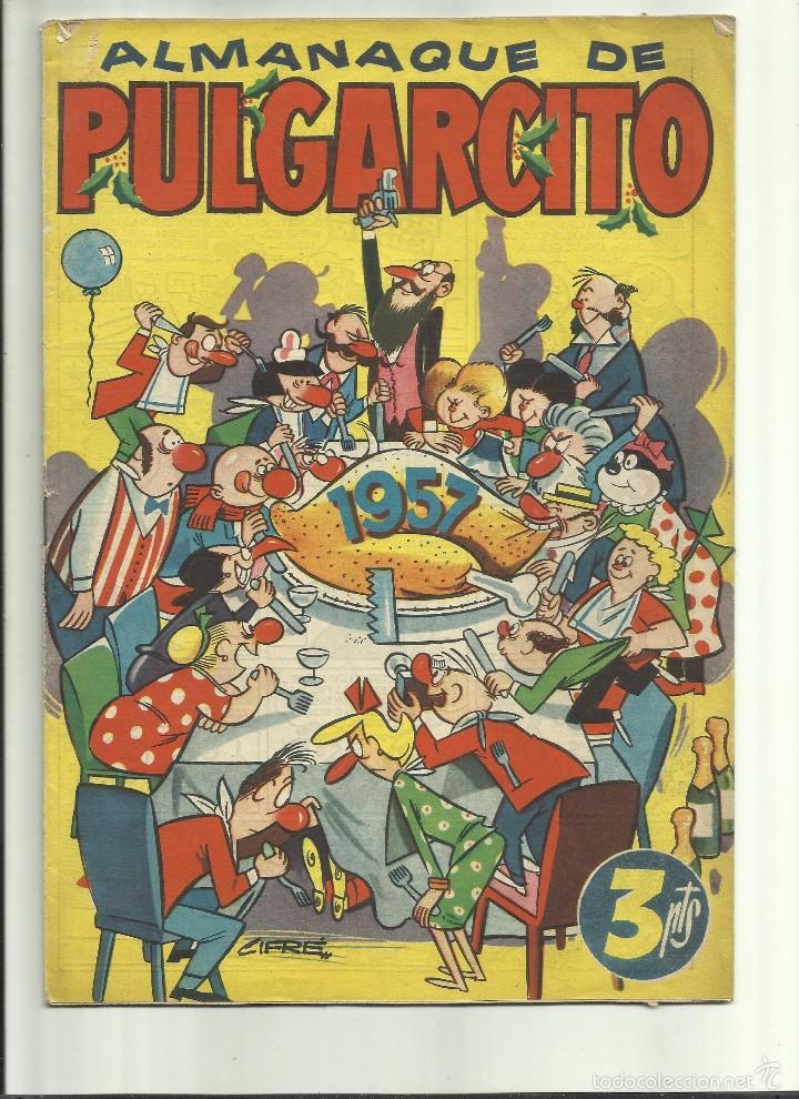 Tebeos: PULGARCITO ALMANAQUE DE 1957 - Foto 1