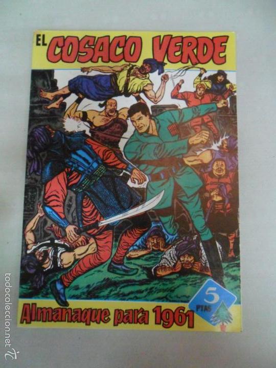 Tebeos: EL COSACO VERDE ALMANAQUE FACSIMIL 1961 - Foto 1