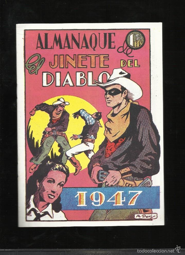 Tebeos: ALMANAQUE de EL JINETE DEL DIABLO 1947 - Foto 1