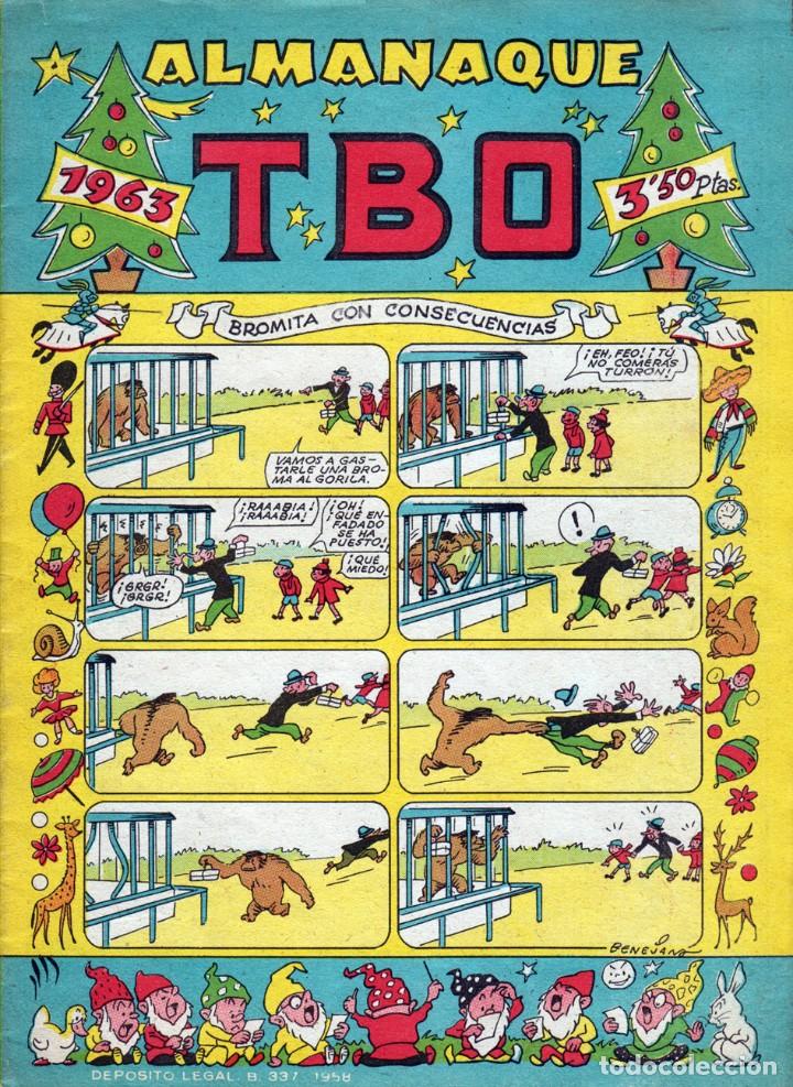 Tebeos: Almanaque 1963 de la colecci&oacute;n TBO - Foto 1